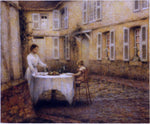  Henri Le Sidaner Dinner in the Garden - Hand Painted Oil Painting