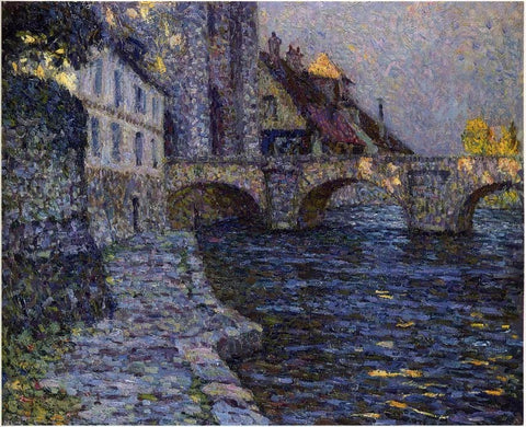  Henri Le Sidaner Gray Afternoon at Moret - Hand Painted Oil Painting