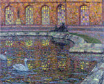  Henri Le Sidaner Reflections of the Windows at Versailles - Hand Painted Oil Painting