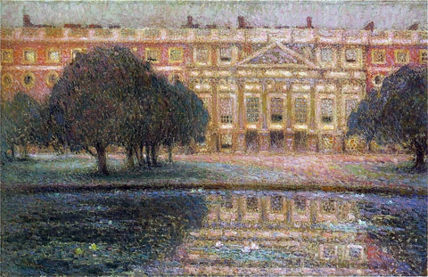  Henri Le Sidaner Summer Afternoon at the palace of Hampton Court - Hand Painted Oil Painting