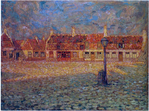  Henri Le Sidaner Sunset at the Petit Palace Gravelines - Hand Painted Oil Painting