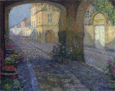  Henri Le Sidaner The Boutique from the Porch - Hand Painted Oil Painting