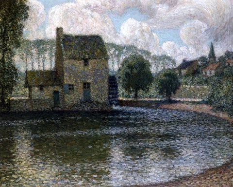  Henri Le Sidaner The Grey Mill, Montreuil-Bellay - Hand Painted Oil Painting