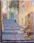  Henri Le Sidaner An Italian Boutique - Hand Painted Oil Painting