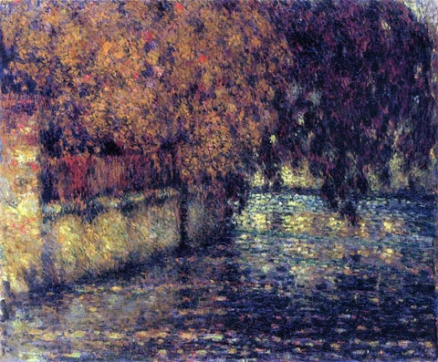  Henri Le Sidaner The Wall, Autumn - Hand Painted Oil Painting