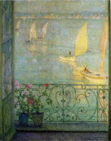  Henri Le Sidaner The Window at Croisic - Hand Painted Oil Painting