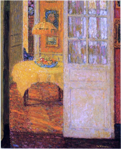 Henri Le Sidaner The Yellow Tablecloth - Hand Painted Oil Painting