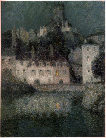  Henri Le Sidaner White houses at Quimperle - Hand Painted Oil Painting