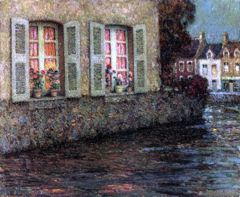  Henri Le Sidaner Windows - Hand Painted Oil Painting