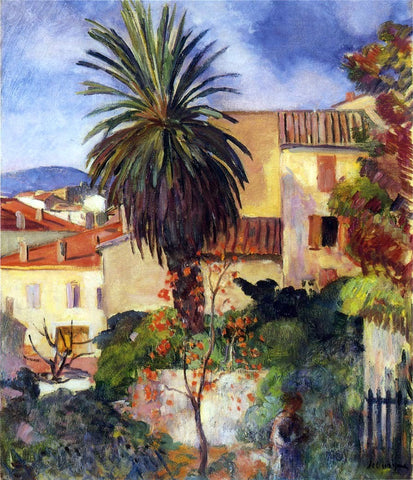  Henri Lebasque A Garden at St Tropez - Hand Painted Oil Painting