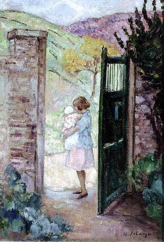  Henri Lebasque Girl by the Gate - Hand Painted Oil Painting