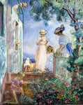  Henri Lebasque Girls on the Terrace, Sainte-Maxime - Hand Painted Oil Painting