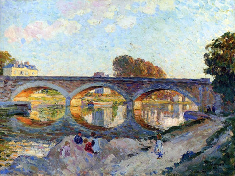  Henri Lebasque Pont Pierre at the Lagny River - Hand Painted Oil Painting