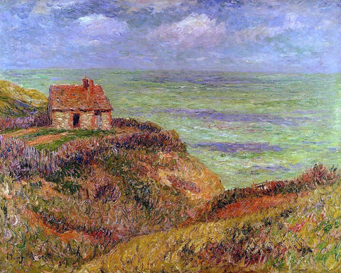  Henri Moret Cliffs of Moelian, Finistere - Hand Painted Oil Painting
