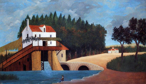  Henri Rousseau A Mill - Hand Painted Oil Painting