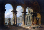  Hubert Robert Ancient Ruins Used as Public Baths - Hand Painted Oil Painting