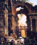  Hubert Robert A Roman Ruin - Hand Painted Oil Painting
