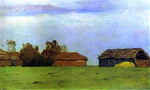  Isaac Ilich Levitan Landscape with Buildings - Hand Painted Oil Painting