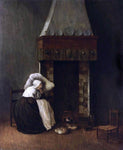  Jacobus Vrel Sleeping Woman (The Convalescent) - Hand Painted Oil Painting