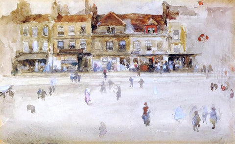  James McNeill Whistler Chelsea Shops - Hand Painted Oil Painting