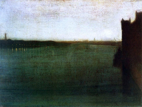  James McNeill Whistler Nocturne: Grey and Gold - Westminster Bridge - Hand Painted Oil Painting