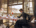  James Tissot Room Overlooking the Harbor - Hand Painted Oil Painting