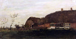  Johann Hendrik  Weissenbruch Farmhouse in a Polder Landscape - Hand Painted Oil Painting