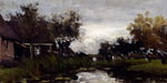  Johann Hendrik  Weissenbruch Farmhouses On The Waterfront - Hand Painted Oil Painting