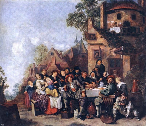  Jan Miense Molenaer Tavern of the Crescent Moon - Hand Painted Oil Painting