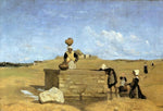  Jean-Baptiste-Camille Corot Breton Women at the Fountain - Hand Painted Oil Painting