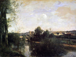  Jean-Baptiste-Camille Corot Old Bridge at Limay, on the Seine - Hand Painted Oil Painting