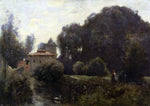  Jean-Baptiste-Camille Corot Souvenir of the Villa Borghese - Hand Painted Oil Painting