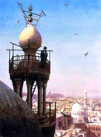  Jean-Leon Gerome A Muezzin Calling the Faithful to Prayer - Hand Painted Oil Painting