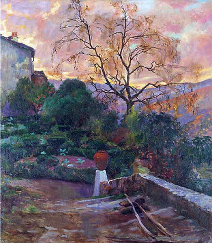  Joaquin Sorolla Y Bastida Garden of Spanish Farmhouse - Hand Painted Oil Painting