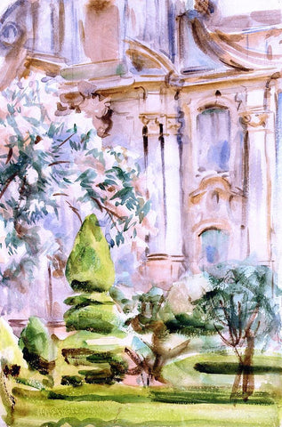  John Singer Sargent A Palace and Gardens, Spain - Hand Painted Oil Painting