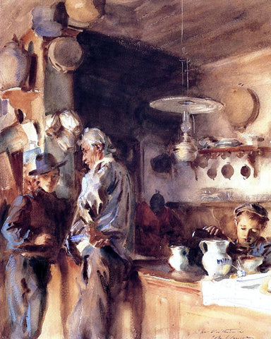  John Singer Sargent A Spanish Interior - Hand Painted Oil Painting