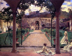  John Singer Sargent At Torre Galli: Ladies in a Garden - Hand Painted Oil Painting