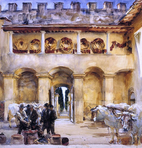  John Singer Sargent Florence: Torre Galli - Hand Painted Oil Painting