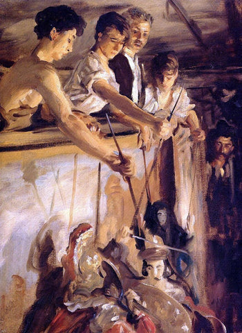  John Singer Sargent Marionettes - Hand Painted Oil Painting