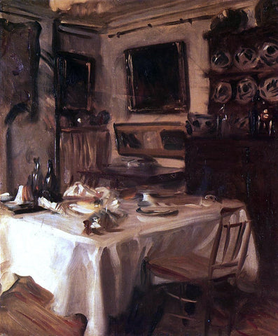  John Singer Sargent My Dining Room - Hand Painted Oil Painting