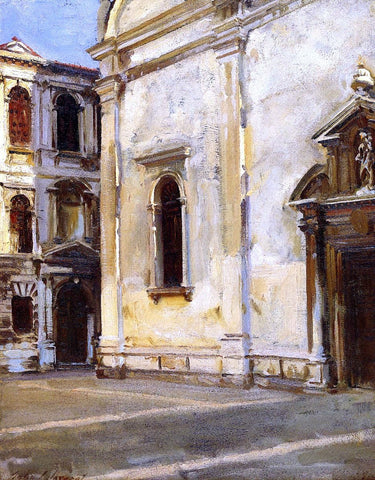  John Singer Sargent Santa Maria del Carmelo and Scuola Grande dei Carmini - Hand Painted Oil Painting