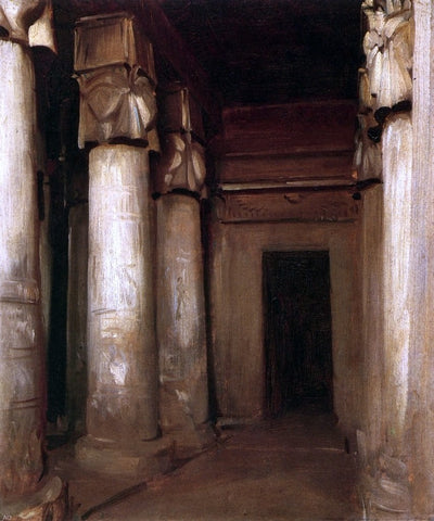  John Singer Sargent Temple of Denderah - Hand Painted Oil Painting