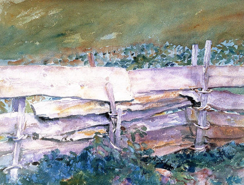  John Singer Sargent The Fence - Hand Painted Oil Painting