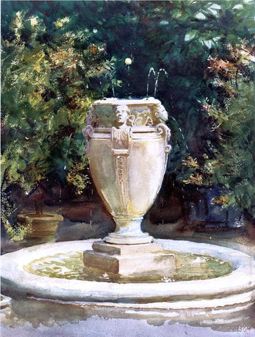  John Singer Sargent A Vase Fountain, Pocantico - Hand Painted Oil Painting