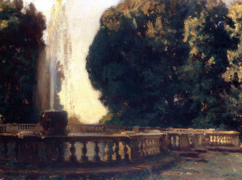  John Singer Sargent Villa Torlonia Fountain - Hand Painted Oil Painting