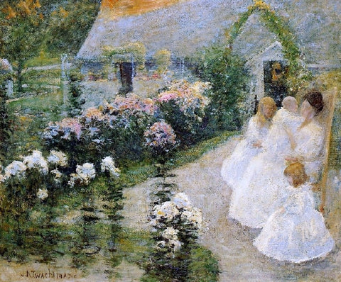  John Twachtman On the Terrace - Hand Painted Oil Painting