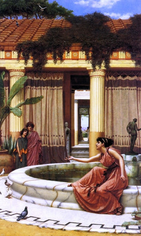  John William Godward Innocent Amusements - Hand Painted Oil Painting