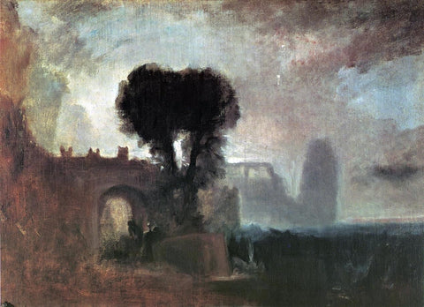  Joseph William Turner Archway with Trees by the Sea - Hand Painted Oil Painting