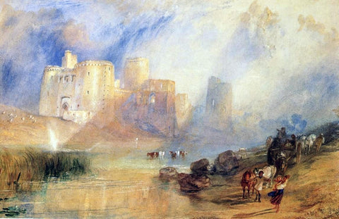  Joseph William Turner Kidwelly Castle - Hand Painted Oil Painting