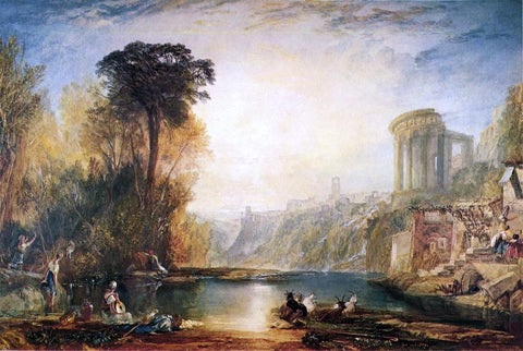  Joseph William Turner Landscape: Composition of Tivoli - Hand Painted Oil Painting